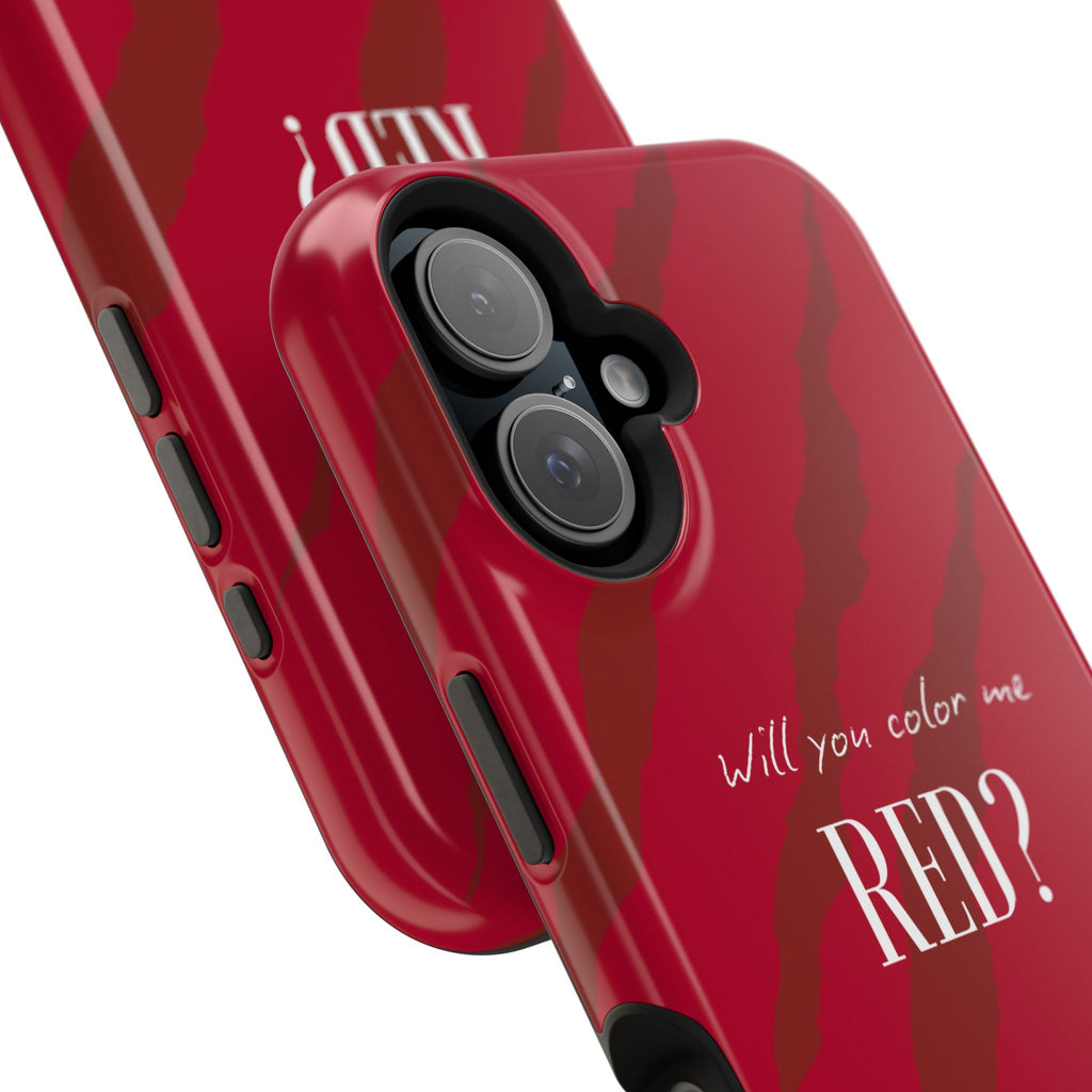 (red) Magnetic Impact-Resistant Phone Case