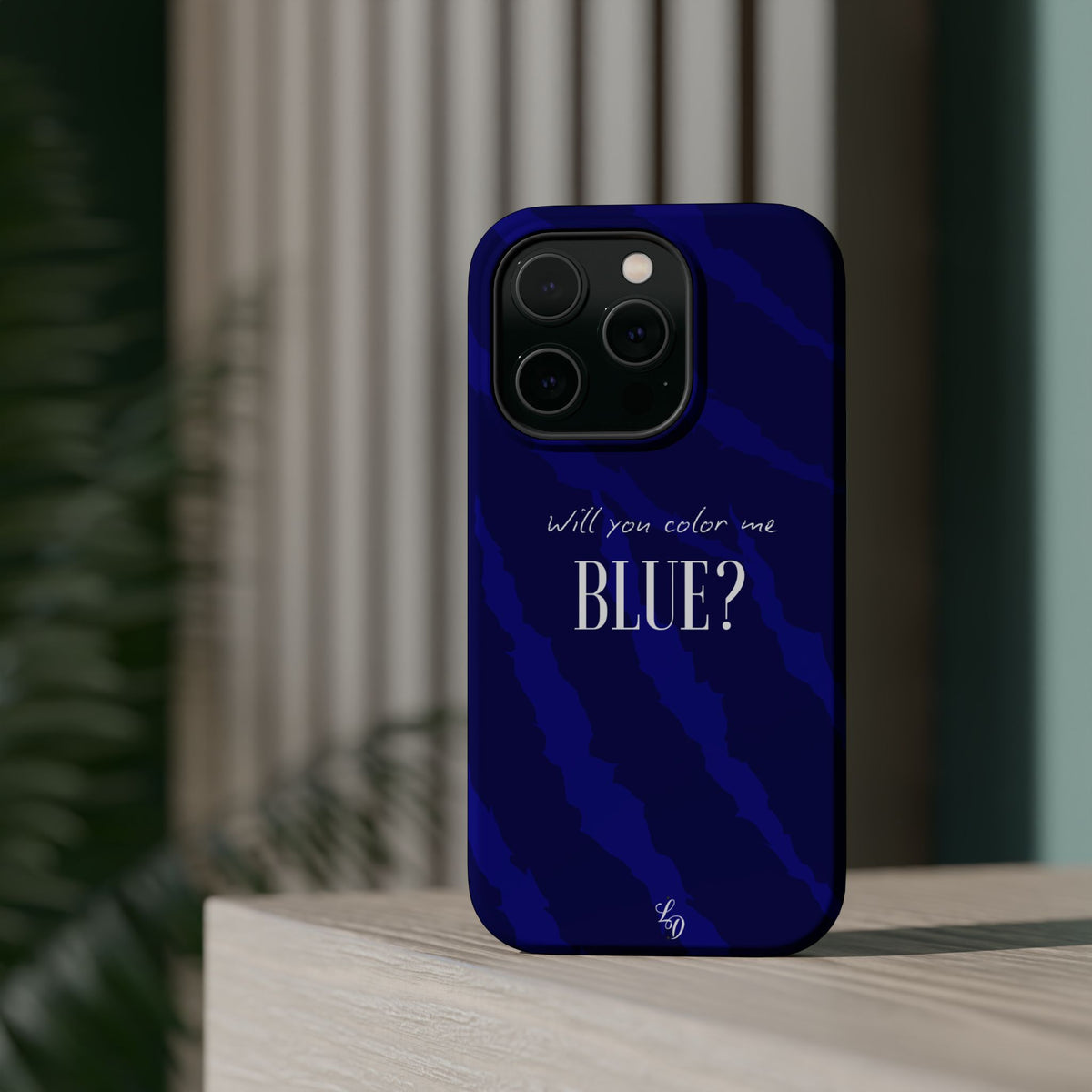 (blue)  Magnetic Impact-Resistant Phone Case