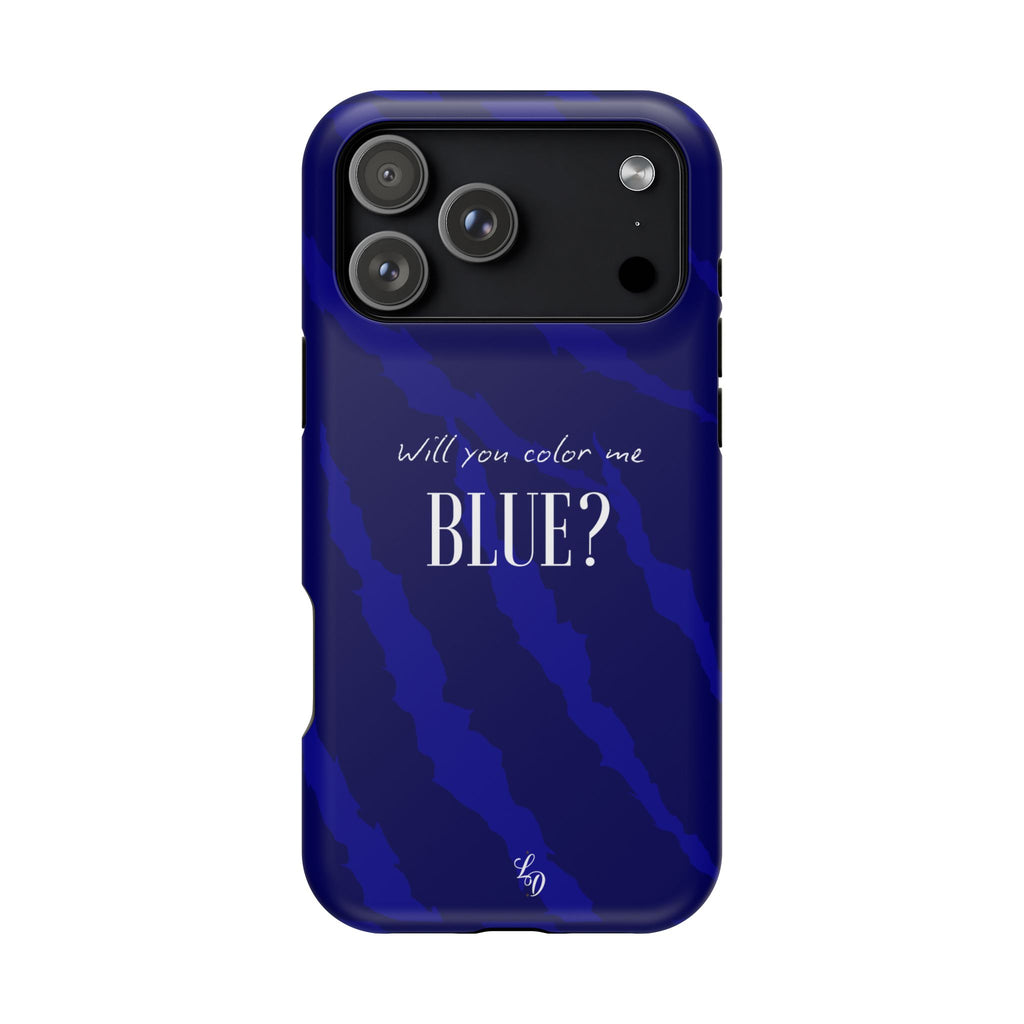 (blue)  Magnetic Impact-Resistant Phone Case